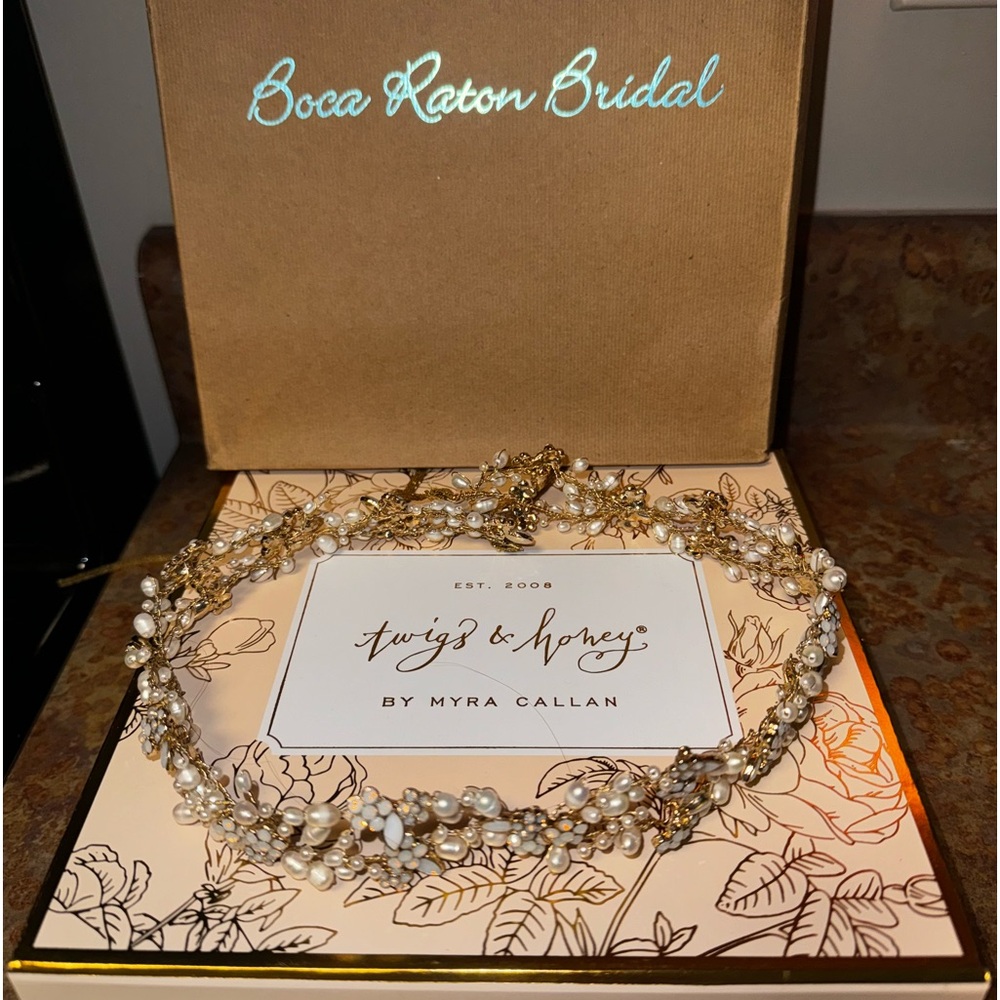 NEW Twigs & Honey Bridal Headpiece